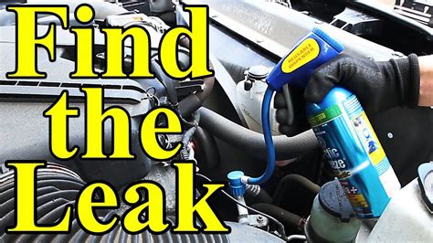 finding freon leak in car